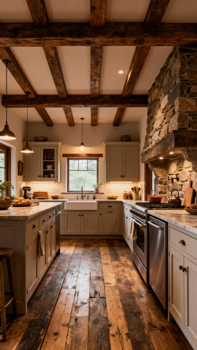 11 Rustic Kitchen Ceiling Ideas That Elevate The Entire Space – Life ... with regard to How to Balance Warmth and Function in a Rustic Kitchen