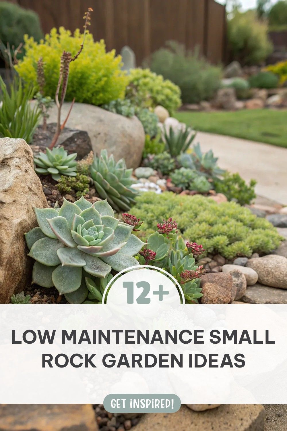 12+ Charming Low Maintenance Small Rock Garden Ideas | Rock Garden ... pertaining to Outdoor Rock Garden Design