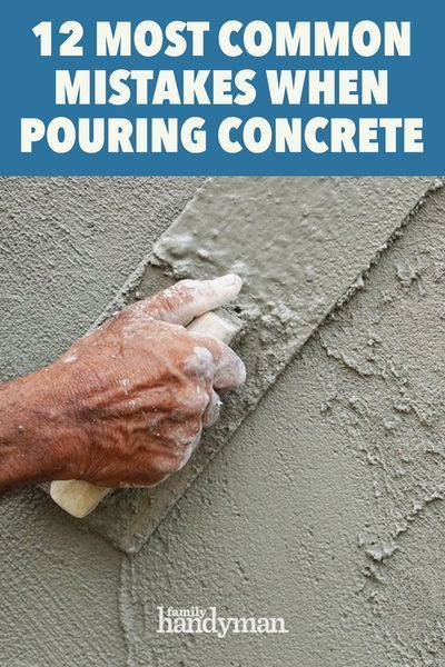 12 Most Common Mistakes When Pouring Concrete | Concrete, Concrete ... intended for Concrete Slab Design