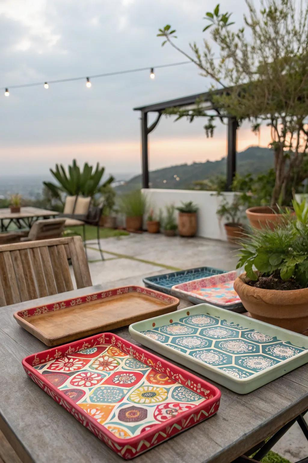 How to Style Your Patio with Durable Serving Trays This Summer