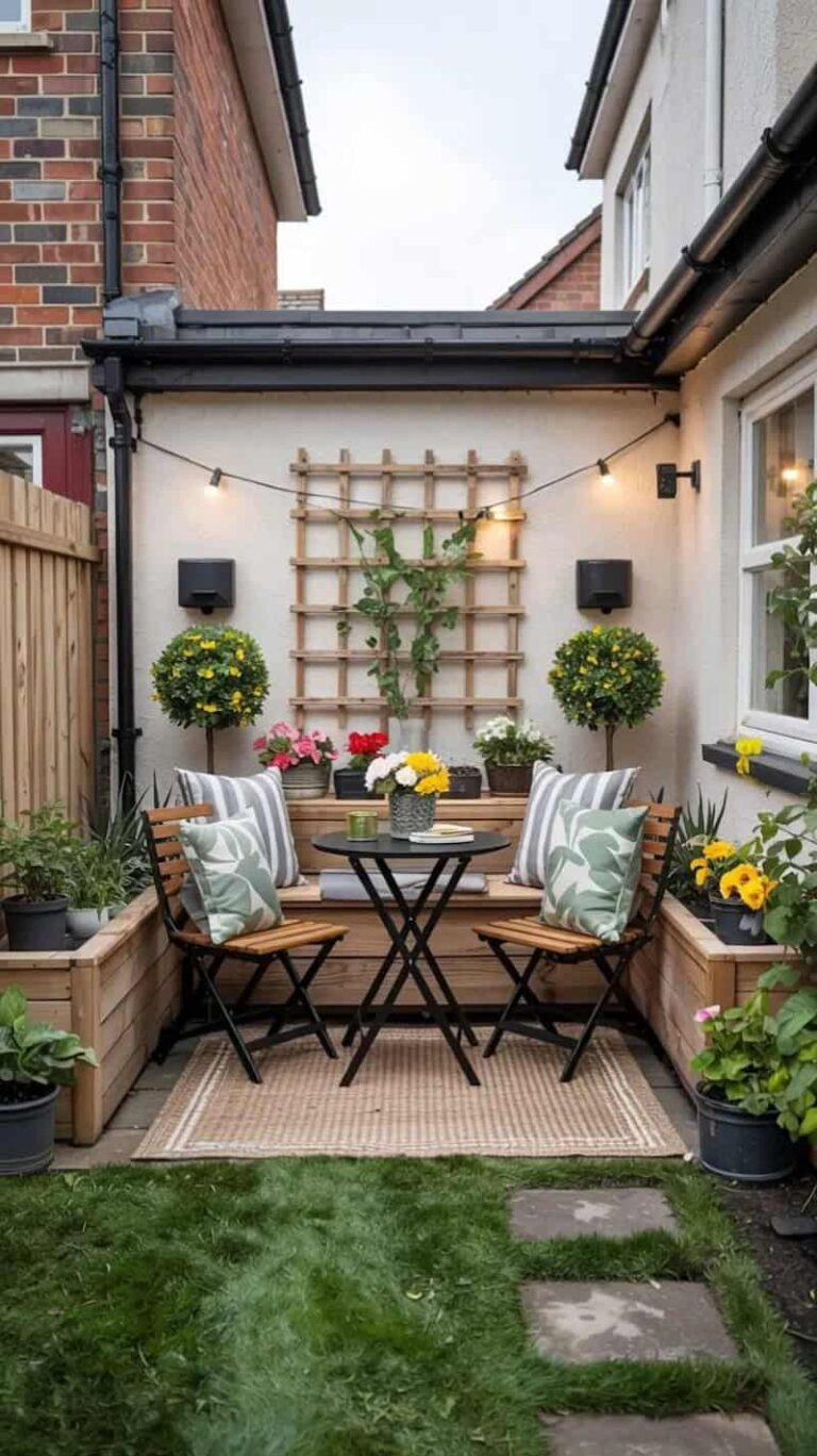 15 Easy Backyard Small Patio Ideas To Style This Summer throughout Outdoor Tray Design