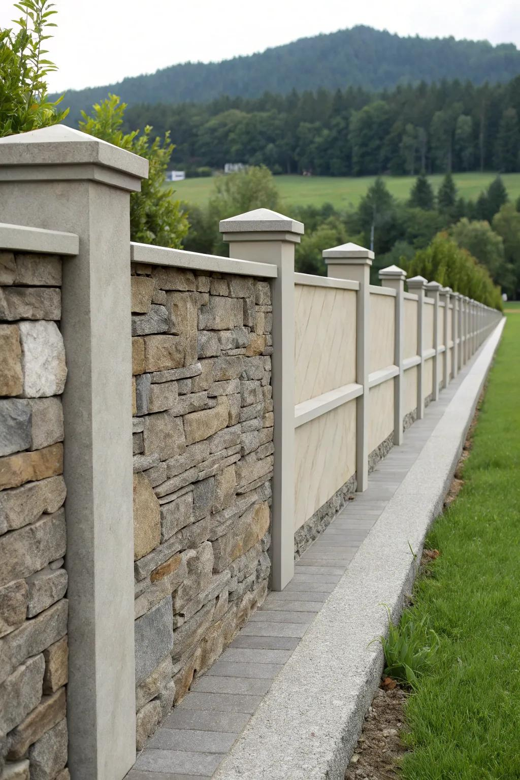 18+ Stylish Front Concrete Fence Design Ideas with Concrete and Wood Fusion Ideas for a Modern Urban Backyard in 2026