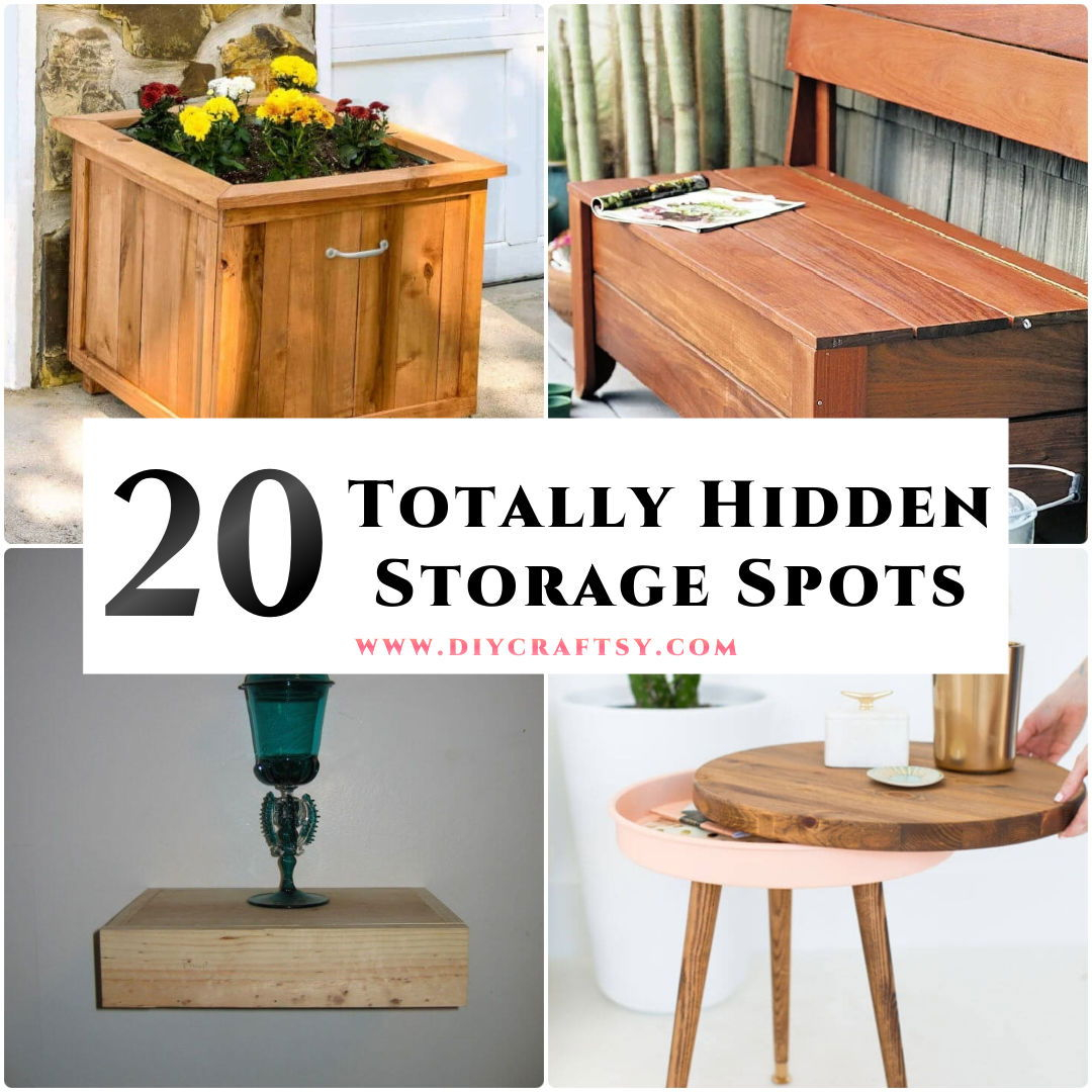 20 Clever Diy Hidden Storage Ideas (Learn How To) inside Transforming Cluttered Patios with Invisible Drawer Storage Solutions