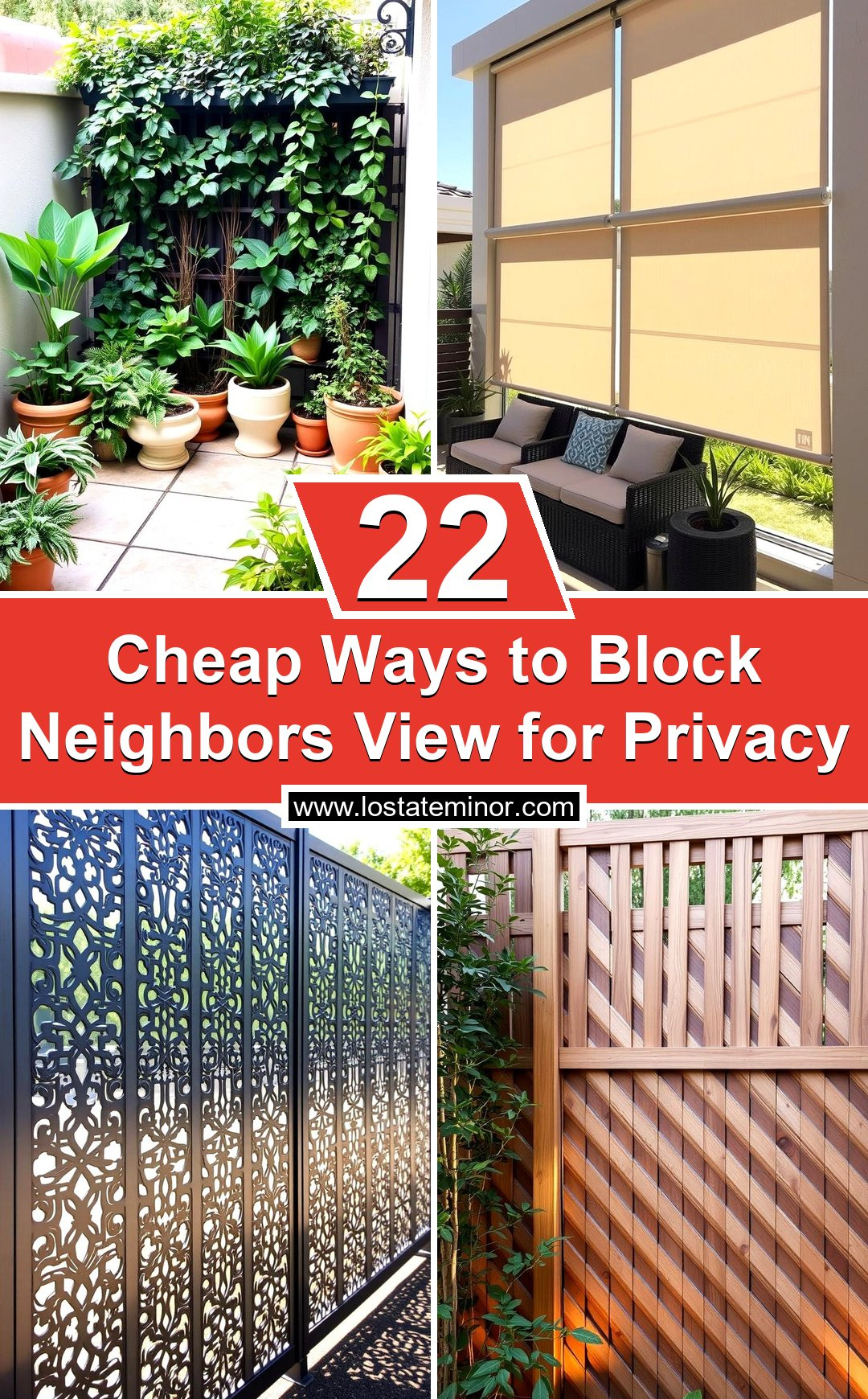 Simple ways to block neighbor views while keeping your space inviting