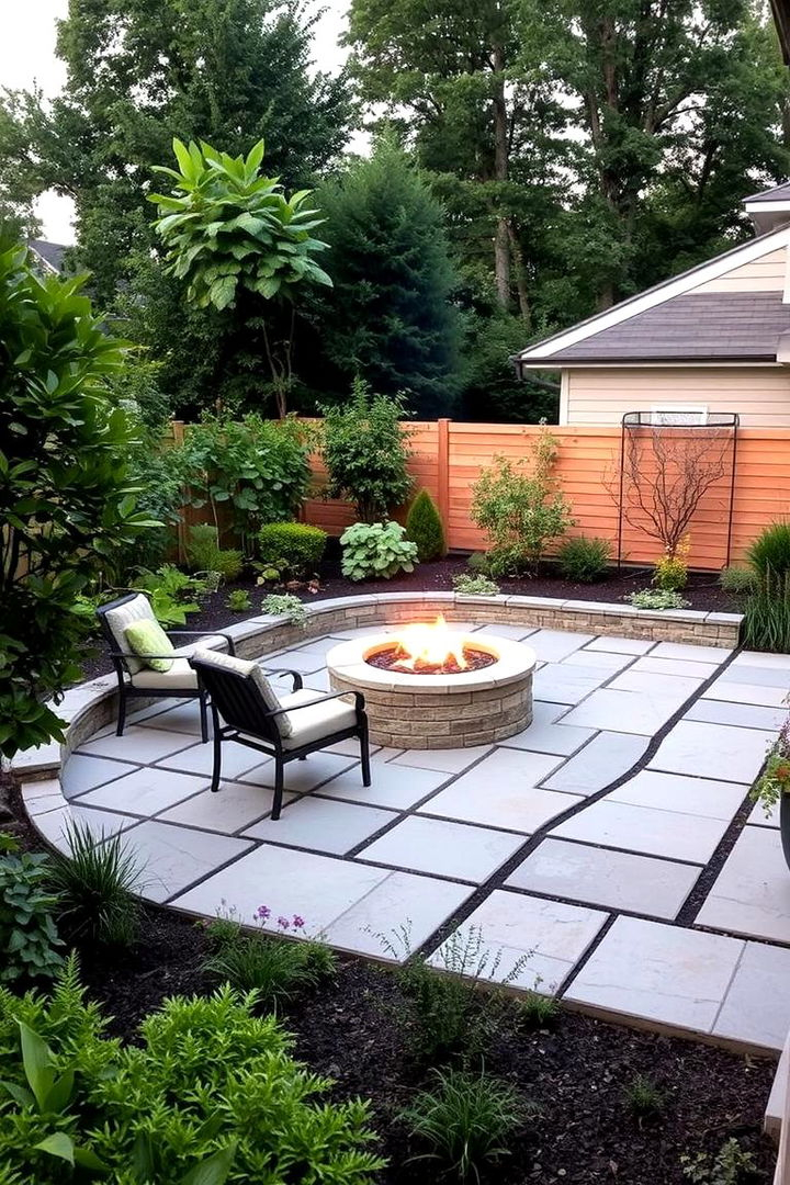 22 Concrete Patio Fire Pit Ideas For Cozy Outdoor Gatherings - Lost At ... inside Concrete and Wood Fusion Ideas for a Modern Urban Backyard in 2026