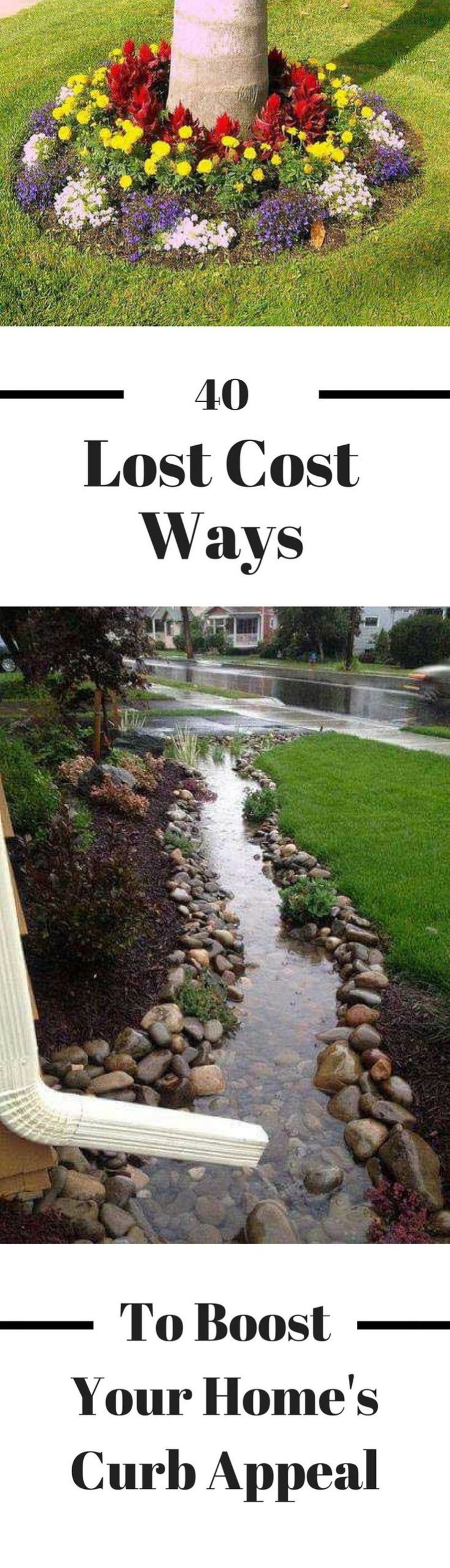 24 Low-Cost Ways To Instantly Boost Your Home's Curb Appeal | Diy ... in Simple Rock Garden Ideas That Boost Curb Appeal and Save Water