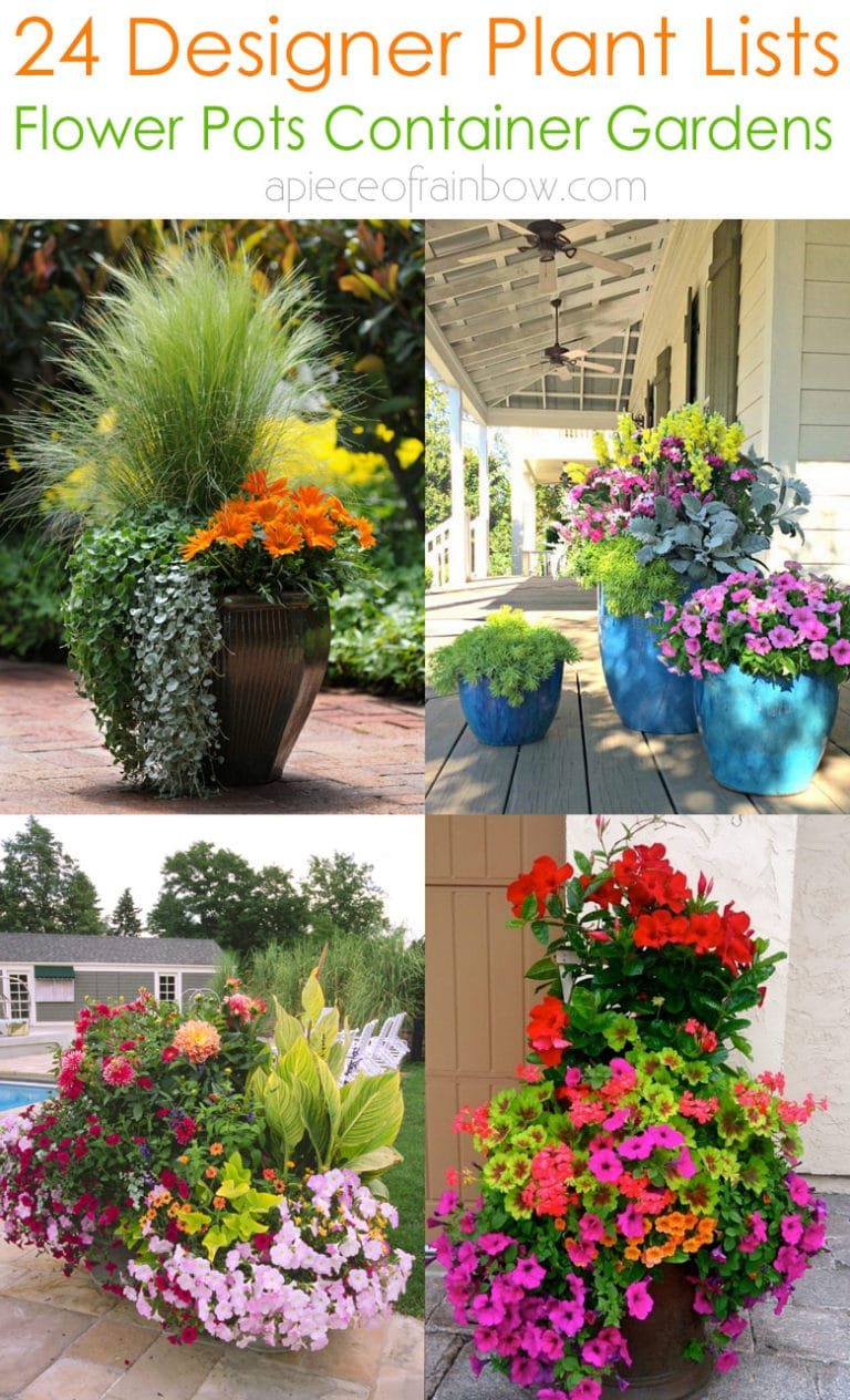 24 Stunning Container Garden Planting Ideas - A Piece Of Rainbow ... within Outdoor Pot Design