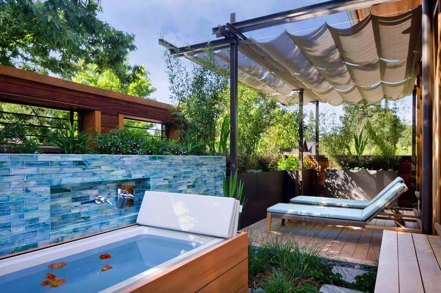 28 Most Incredible Outdoor Tub Ideas For An Invigorating Experience in Privacy Ideas for Open Air Baths That Don’t Feel Like a Fortress