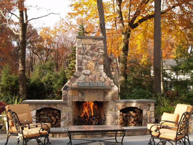 34 Beautiful Stone Fireplaces That Rock - Bring The Rusticity within Outdoor Fireplace Design