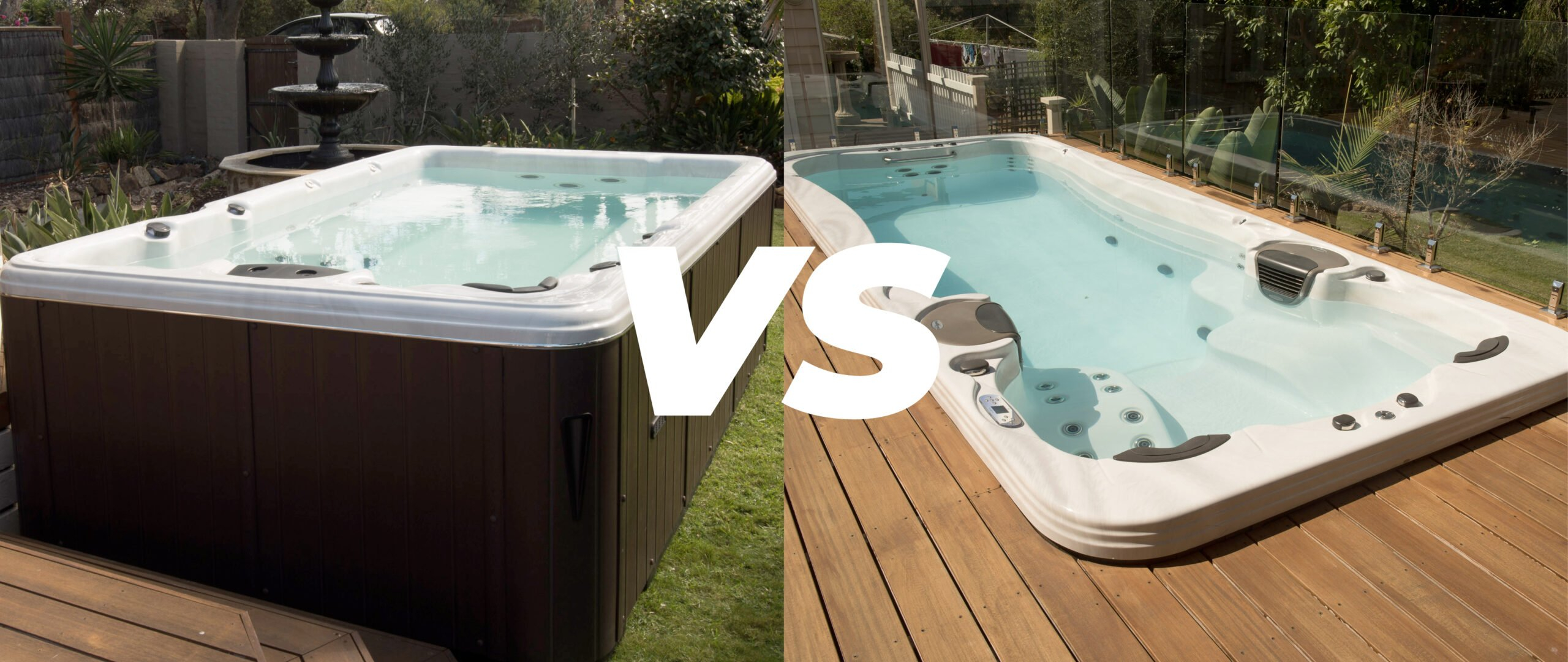 Above-Ground Vs In-Ground Swim Spa: Which One Is Better? - Just Spas in Outdoor Hot Tub Design