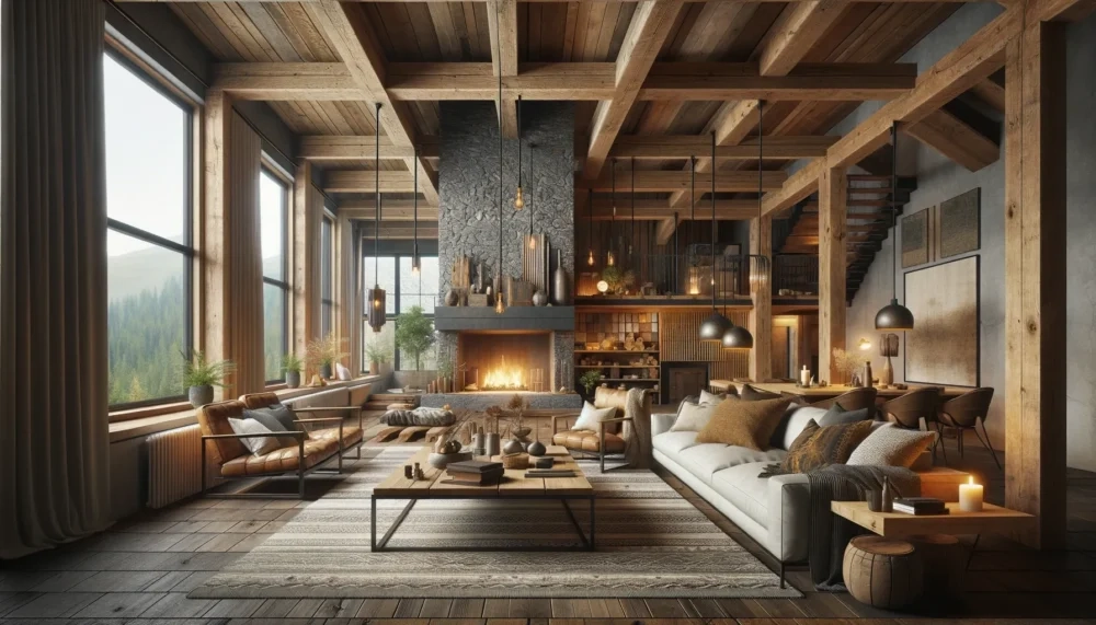 Aesthetic Exploration: Modern Rustic – Aesthetics Of Design intended for The Art of Blending Rustic Wood and Modern Metal in Bridge Design