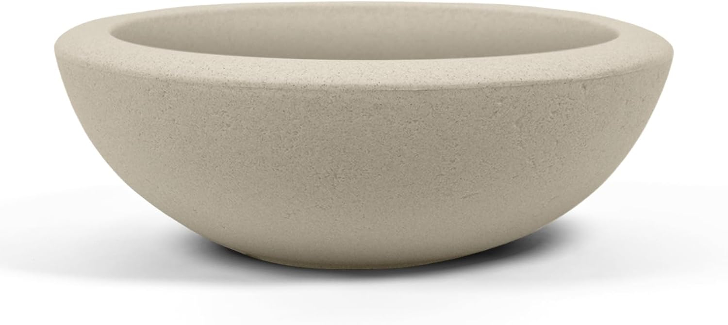 Amazon.com: Arbora 21" Santorini Bowl Polyresin Indoor And Outdoor ... in Outdoor Bowl Design