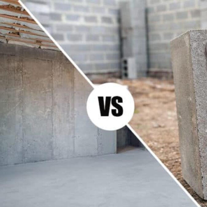 Cinder Block Foundation Vs Concrete in Foundation Wall Design