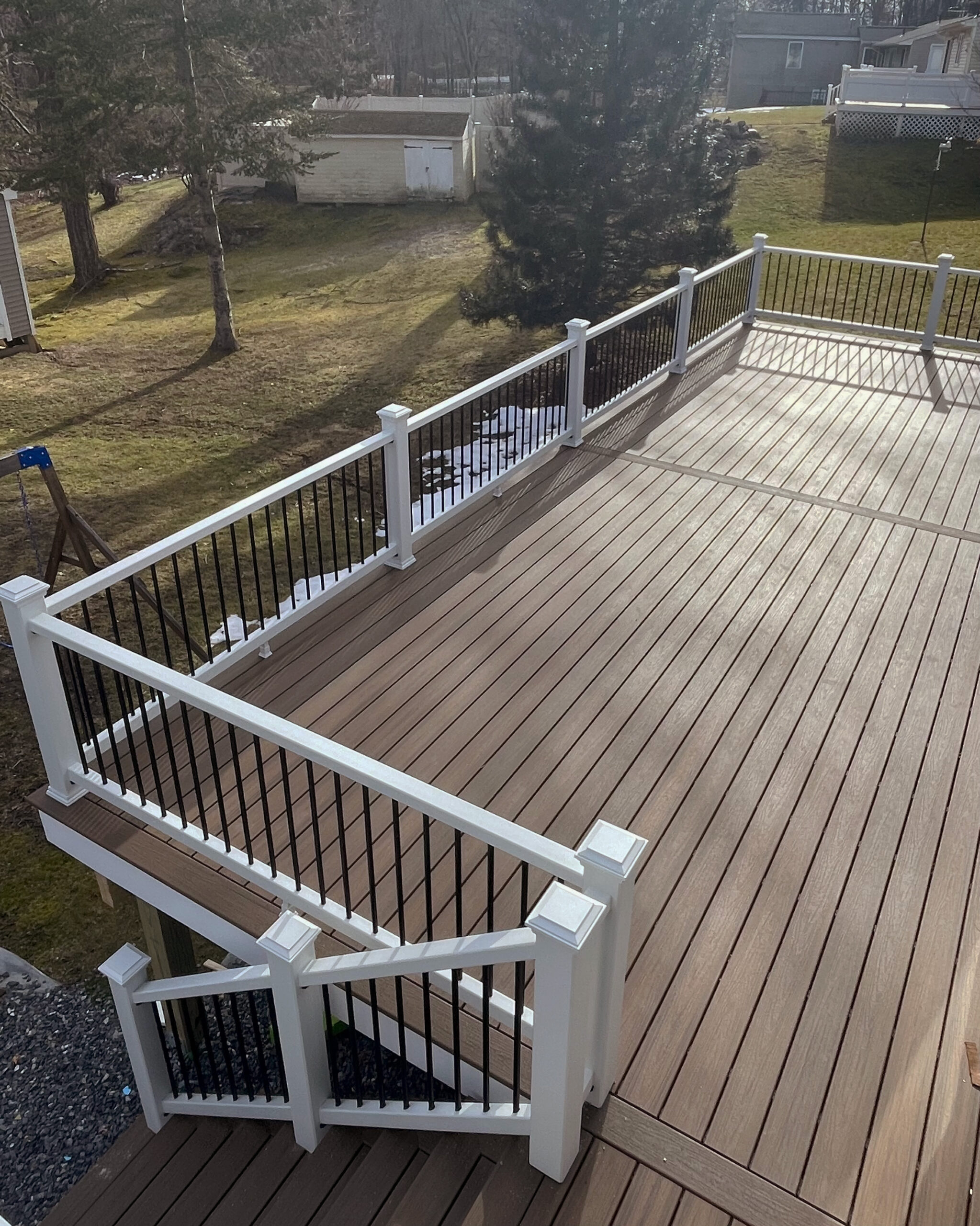 Composite Wood Decking throughout Roof Deck Design