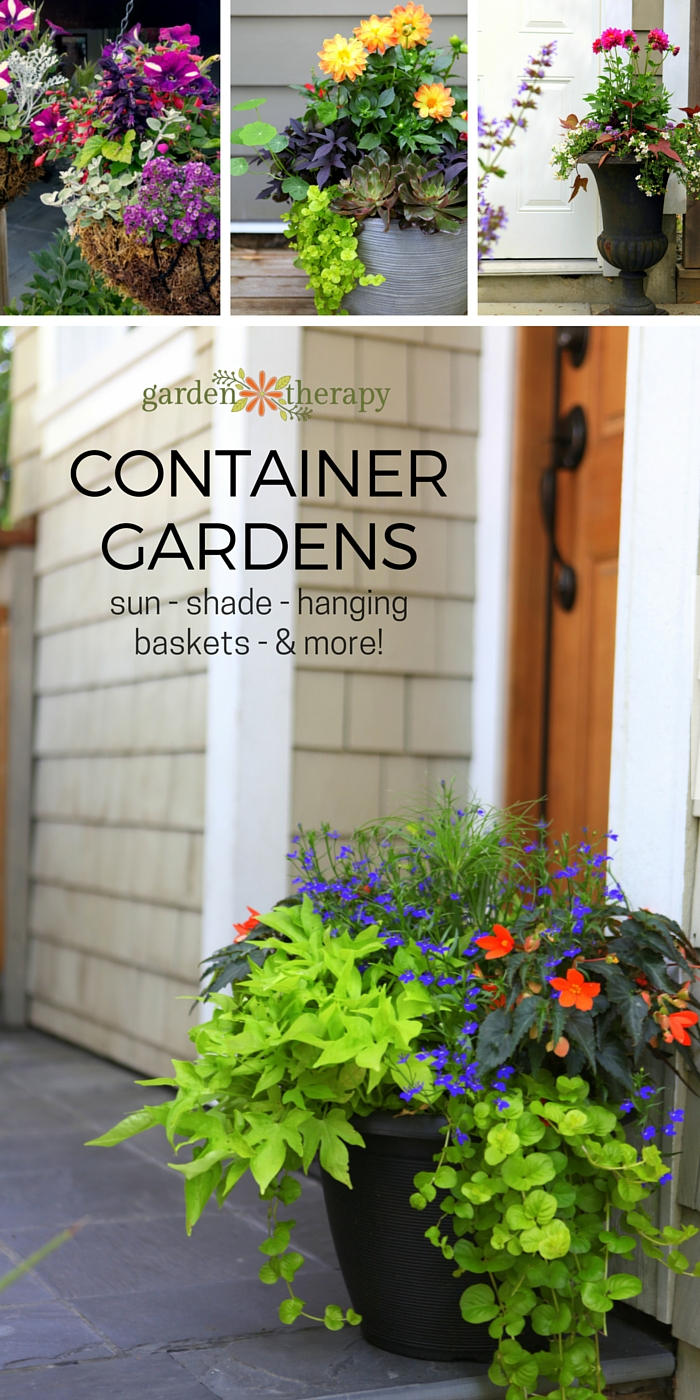 Container Garden Ideas in Outdoor Container Garden Design