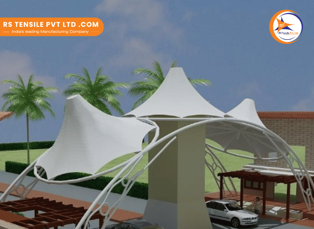 Entrance Tensile Structures In Noida - Expert Solutions By Rs Tensile regarding From concept to completion of innovative tensile shelter solutions