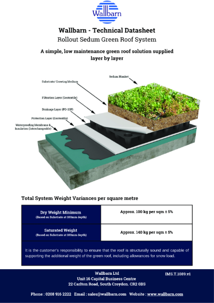 Extensive Sedum Green Roof - Rollout Blanket System - Extensive Sedum ... within Choosing Between Natural and Synthetic Drainage for Your Extensive Sedum Roof System