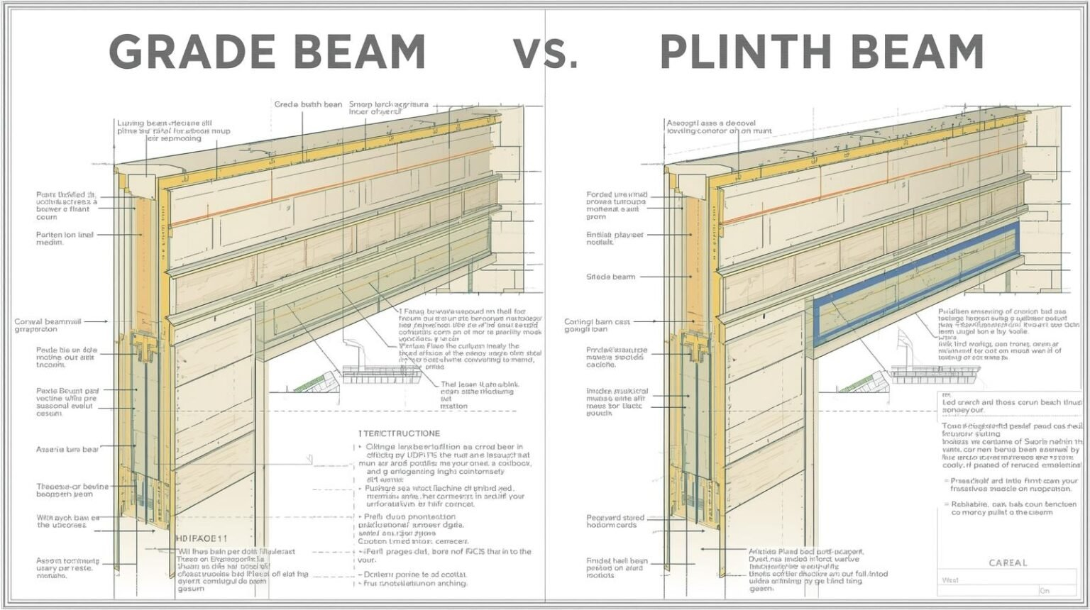 Grade Beam Vs Plinth Beam:– Key Differences, Uses, And Design ... inside Grade Beam Design