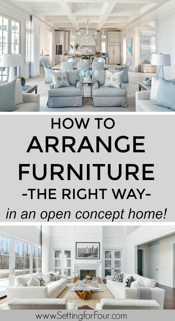 How To Arrange Furniture With An Open Concept Floor Plan - Setting For ... pertaining to Load Bearing Wall Design