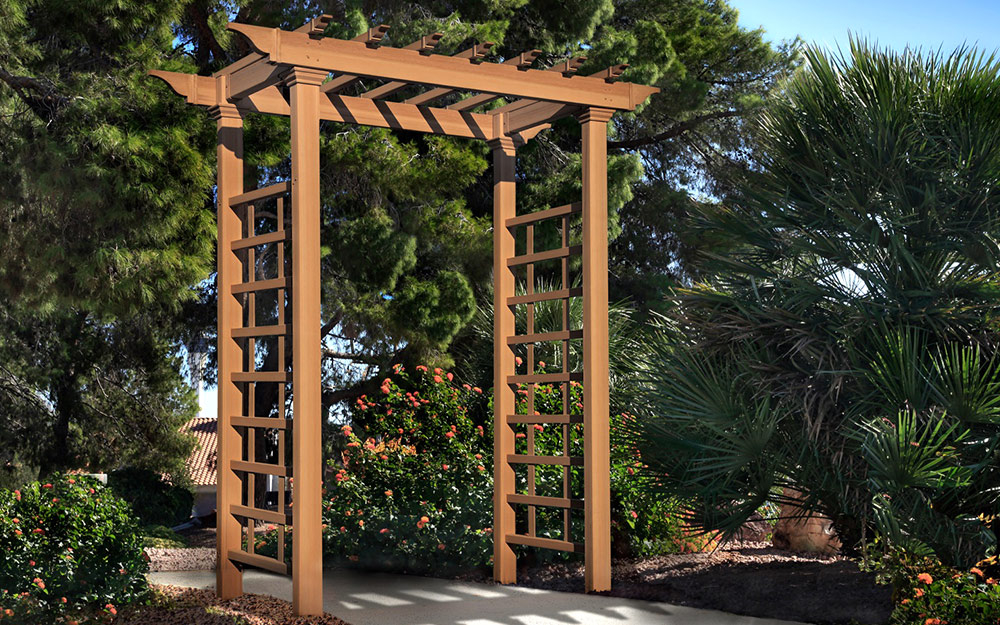 How To Build A Garden Arbor - The Home Depot pertaining to Outdoor Arbor Design