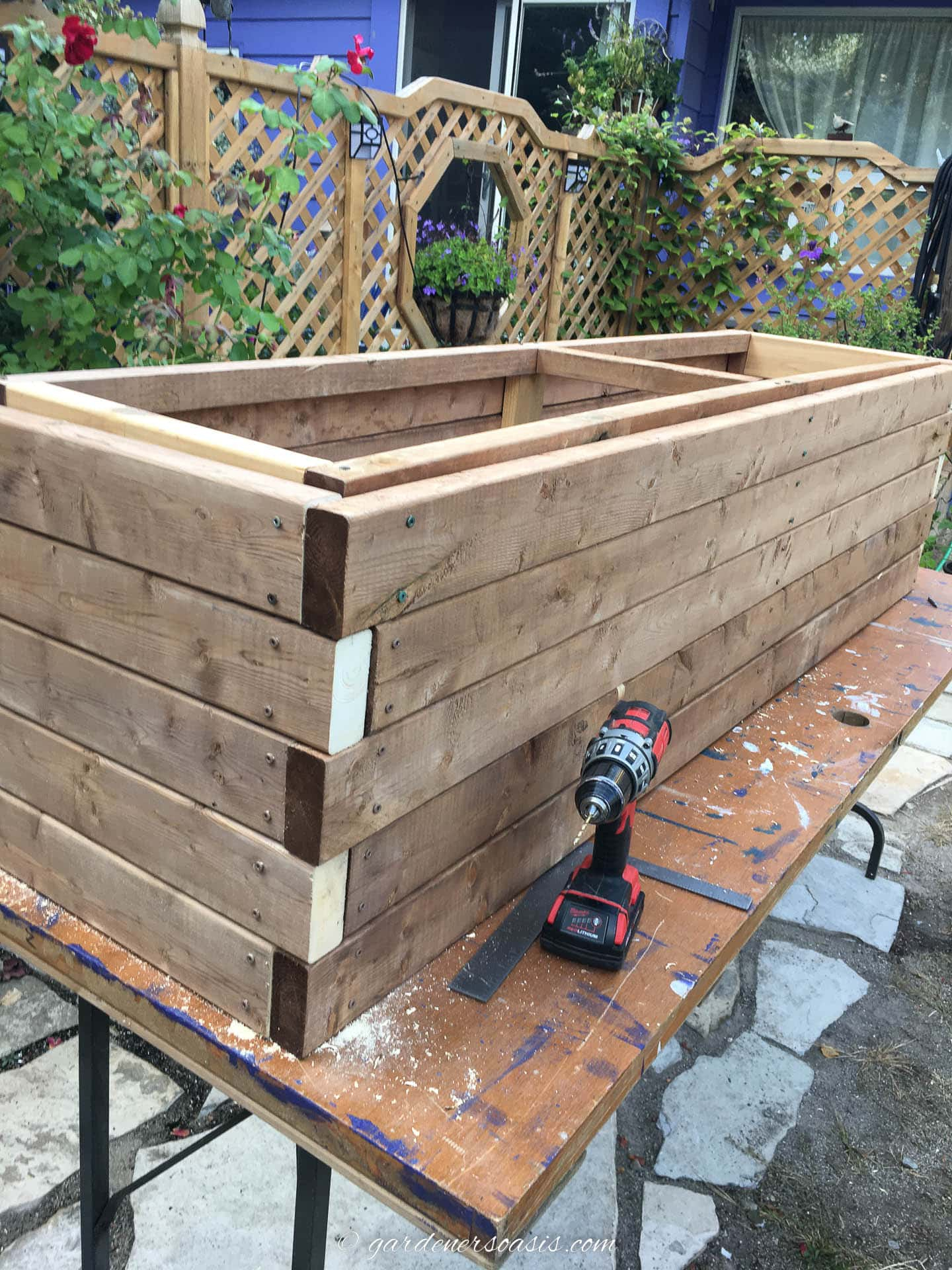 How To Build A Large Diy Planter Box - Gardening @ From House To Home intended for Outdoor Container Design