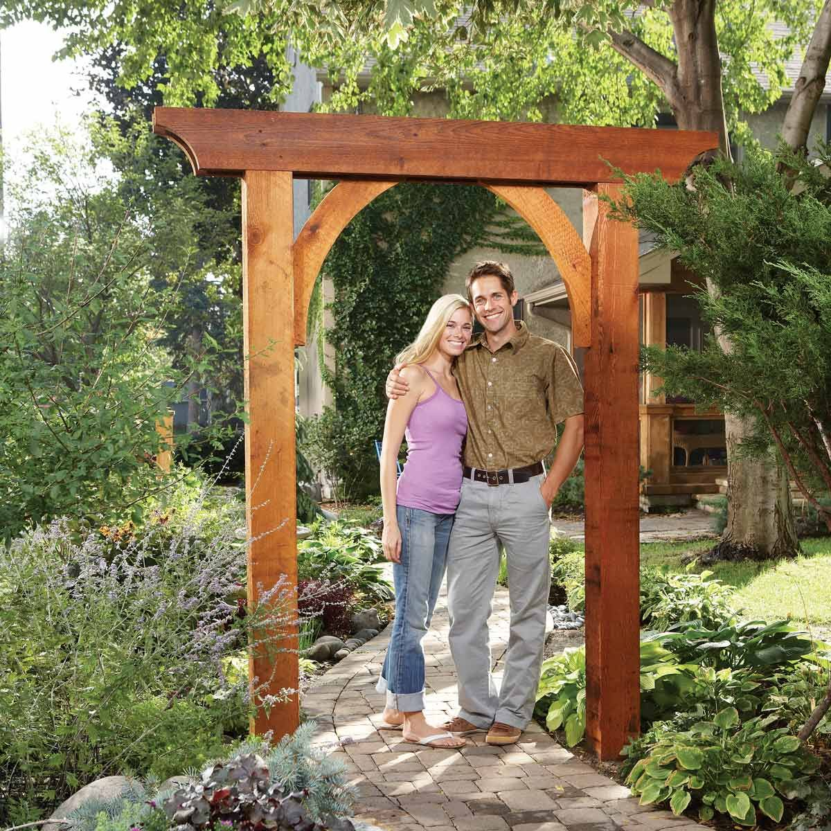 How To Build A Simple, Stunning Garden Arch | Garden Archway, Garden ... in The 2026 Guide to Choosing Rot Resistant Wood for Outdoor Arches
