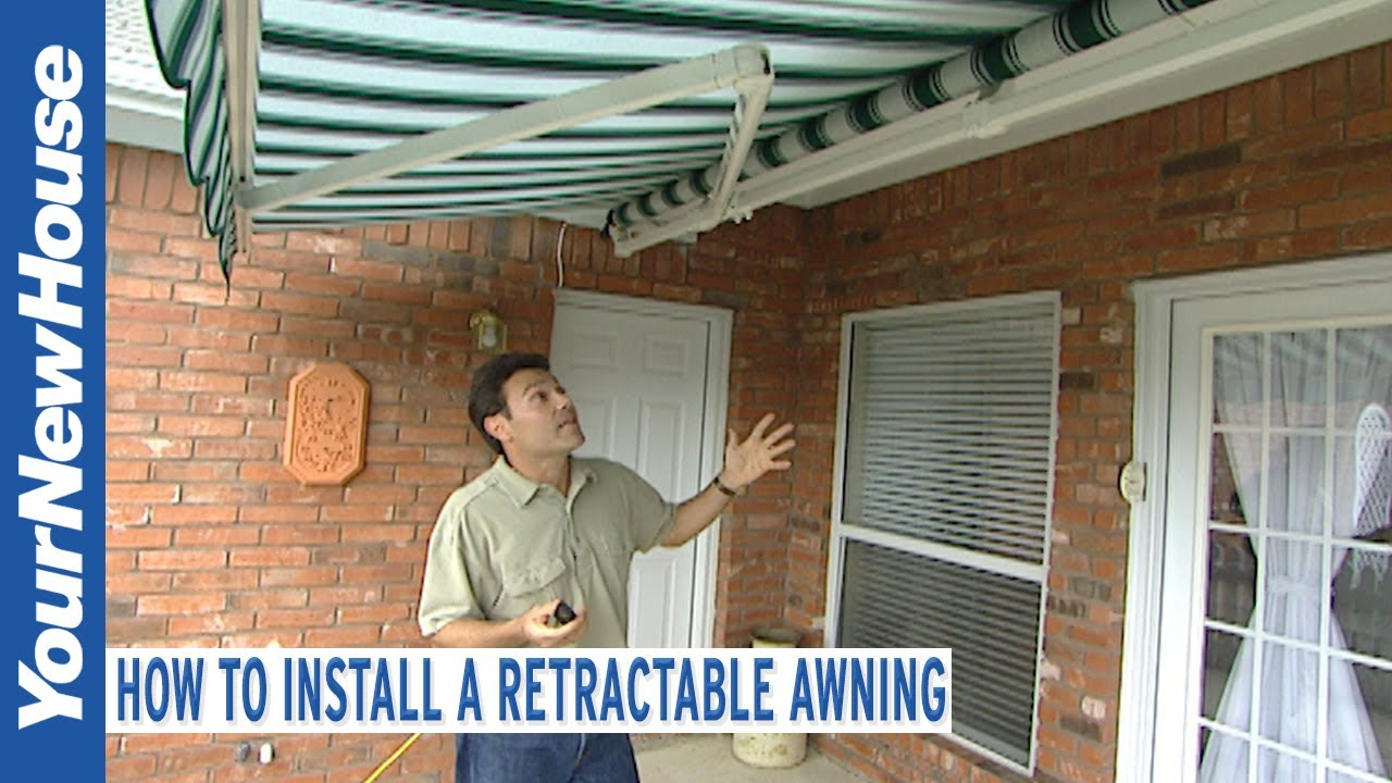 How To Install A Retractable Awning - Fix It Up - Youtube pertaining to Outdoor Canopy Design