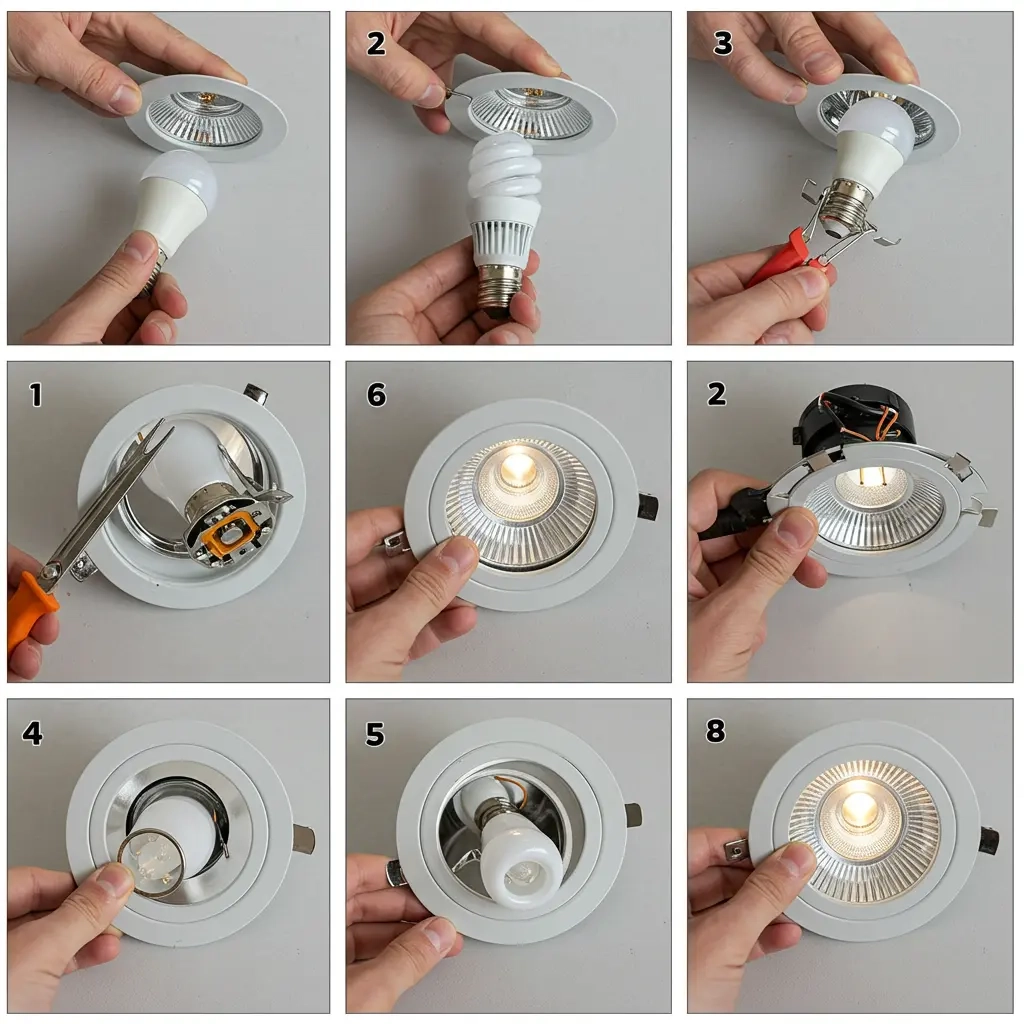 How To Take Out Downlight Bulbs Without Damaging The Fixture throughout Light Bulb Type