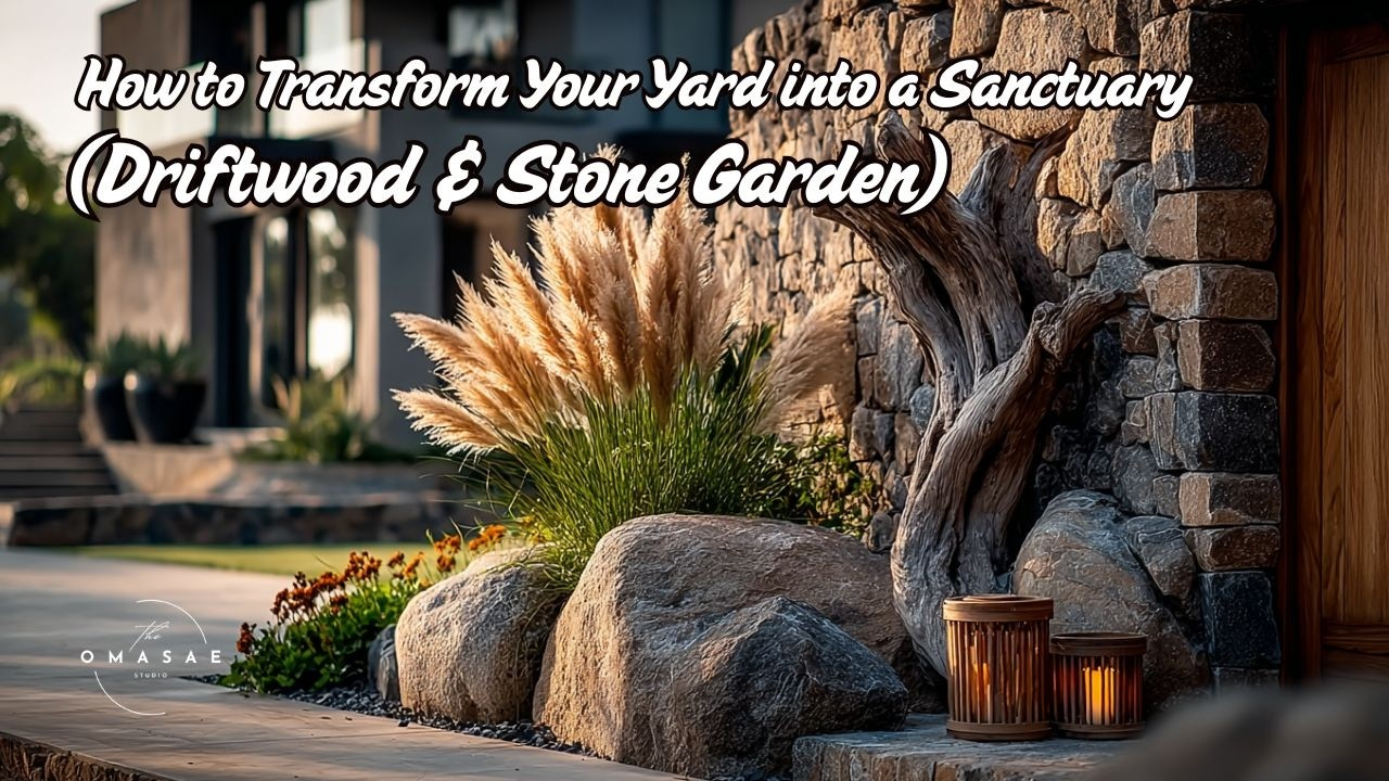 How To Transform Your Yard Into A Sanctuary (Driftwood & Stone Garden ... with Outdoor Garden Design