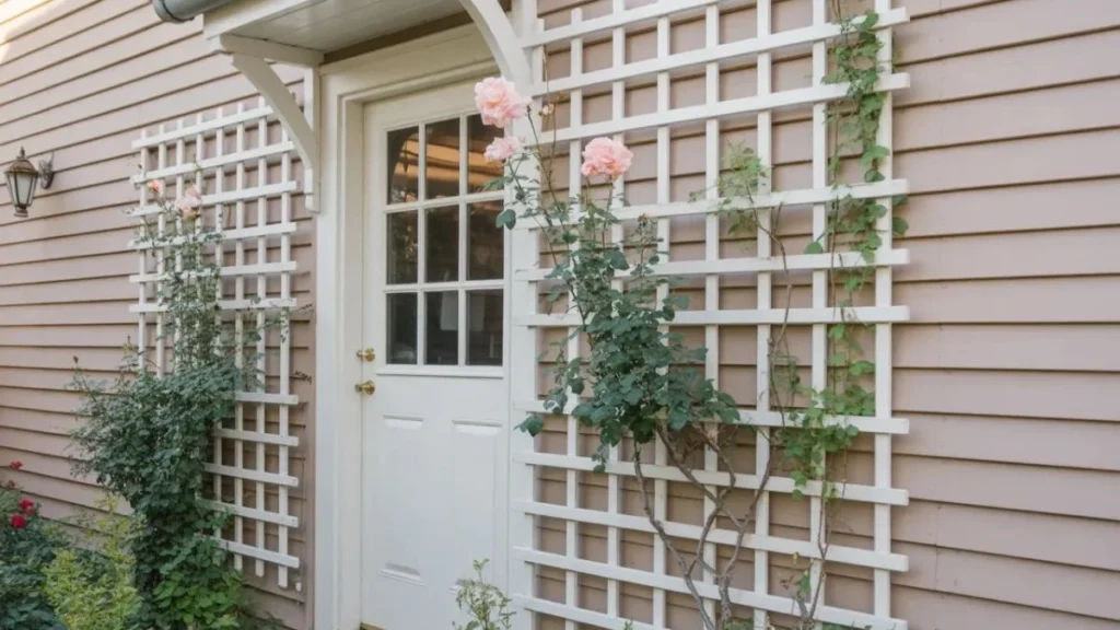 How To Use A Trellis On The Front Of Your House (And Actually Make It ... pertaining to Outdoor Trellis Design