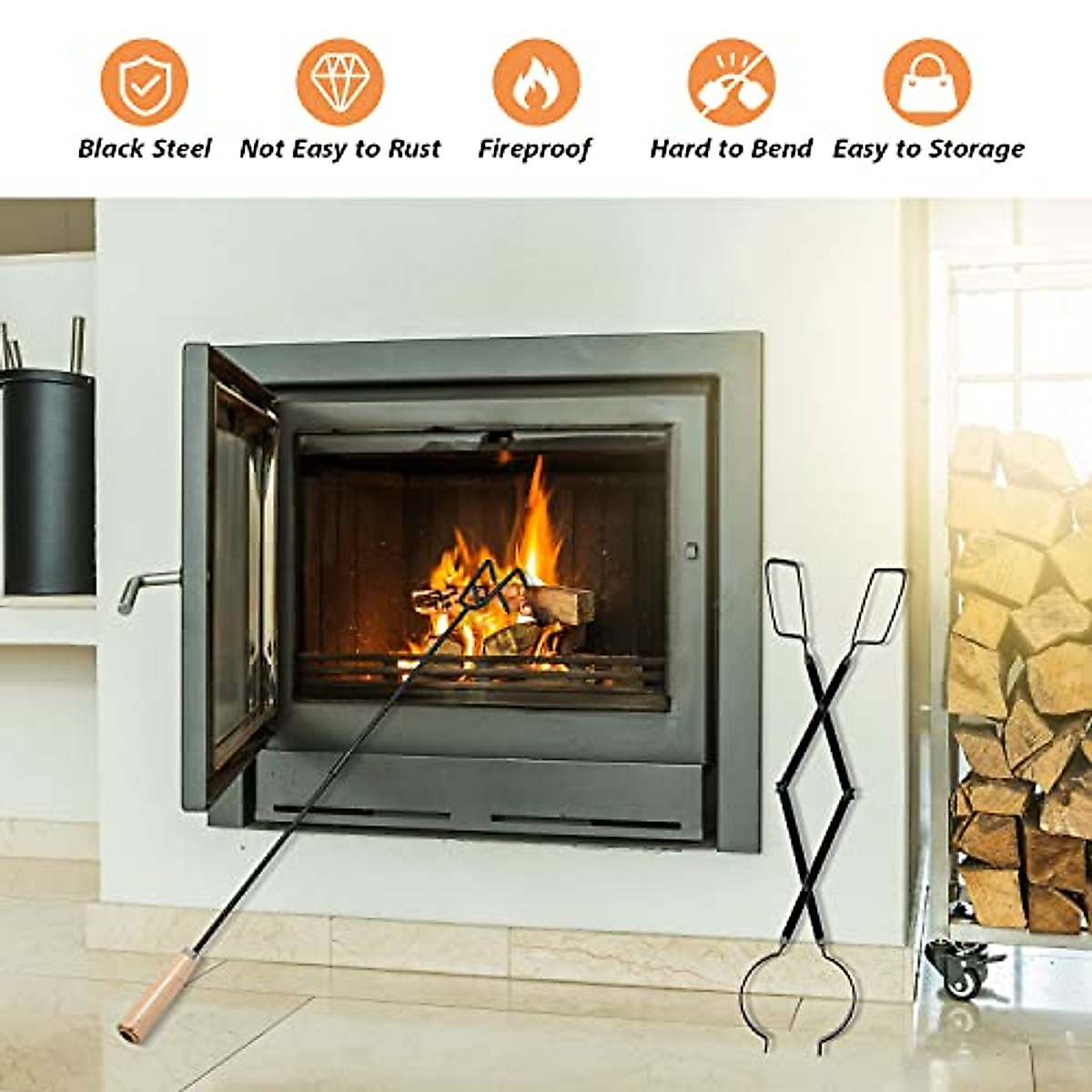 Hydream Fire Pit Poker & Log Grabber Set For Safe Outdoor Fires for The Engineering Behind Safe and Easy Log Grabbers for Outdoor Fires
