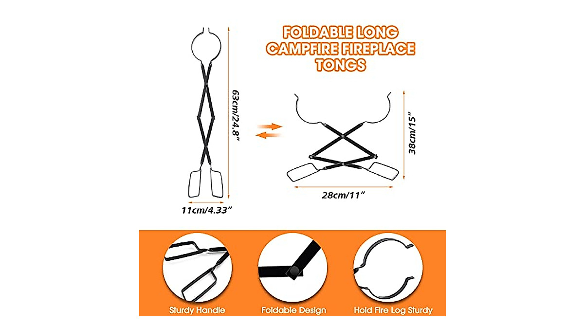 Hydream Fire Pit Poker & Log Grabber Set For Safe Outdoor Fires inside The Engineering Behind Safe and Easy Log Grabbers for Outdoor Fires