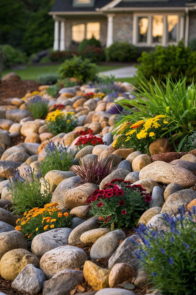 Low-Maintenance Rock Garden Ideas 🌿🌸 | Rock Garden Landscaping, Rock ... intended for How to Build a Low Maintenance Rock Garden on Any Budget This Year
