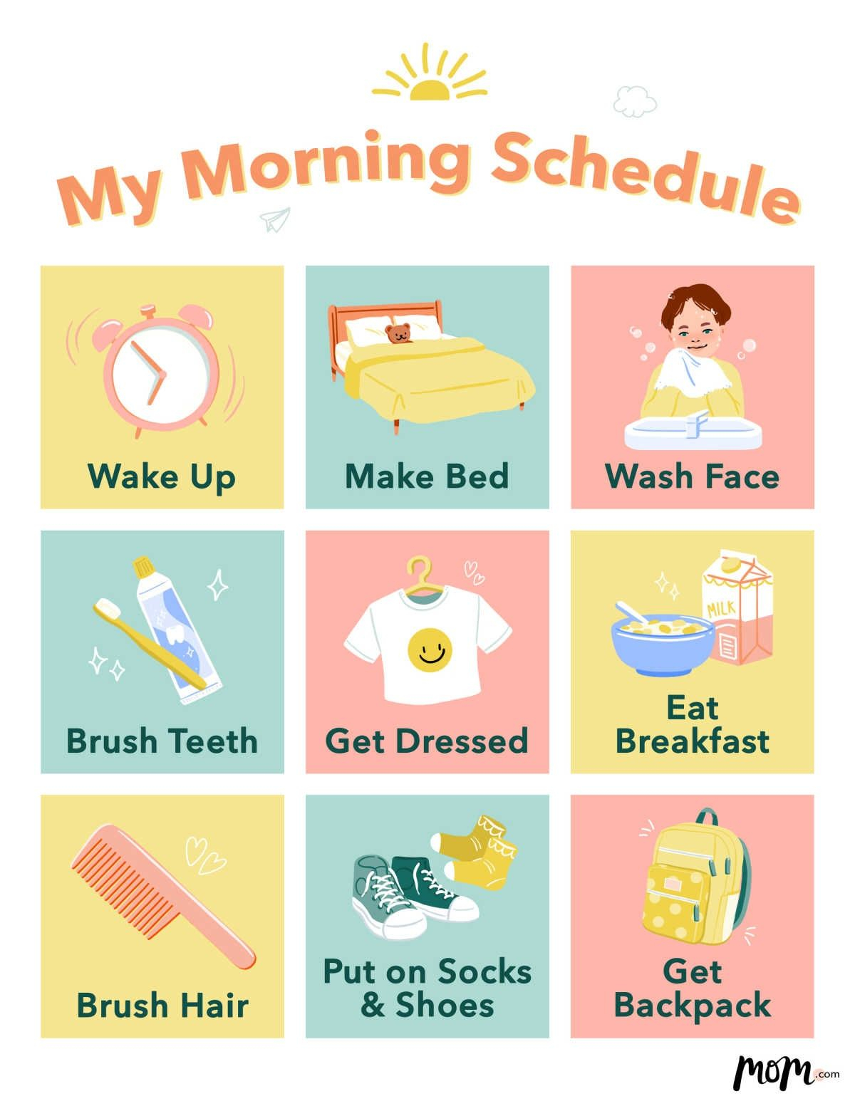 Morning Routine Checklists For Kids – Artofit throughout Kids' Bathroom Design