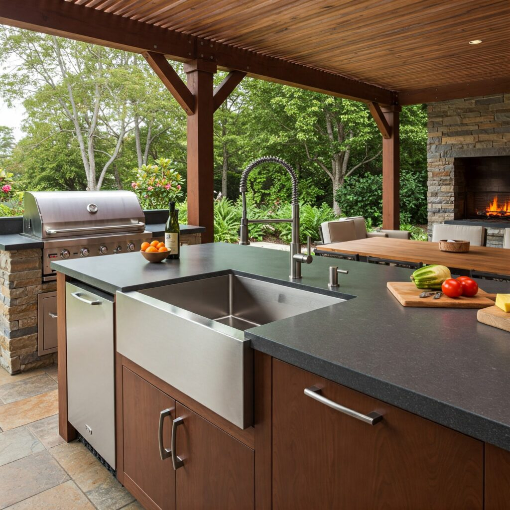 Why Adding an Apron-Front Sink Transforms Your Patio into a Real Outdoor Kitchen