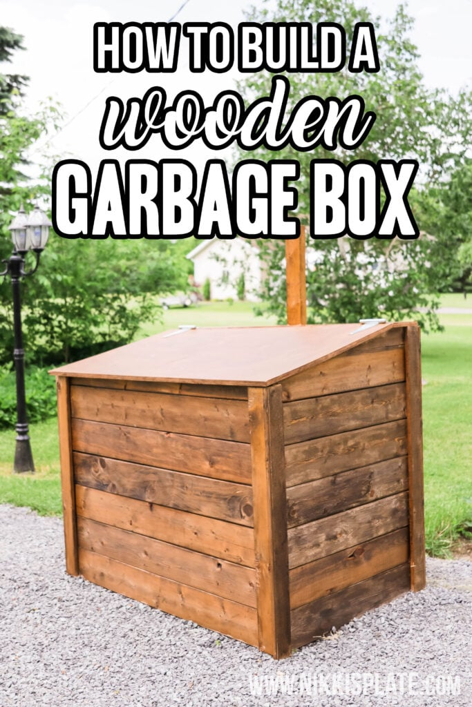 Outdoor Trash Storage Bin Plans Pin Page inside Simple DIY Plans to Hide Garbage Cans Without Ruining Curb Appeal
