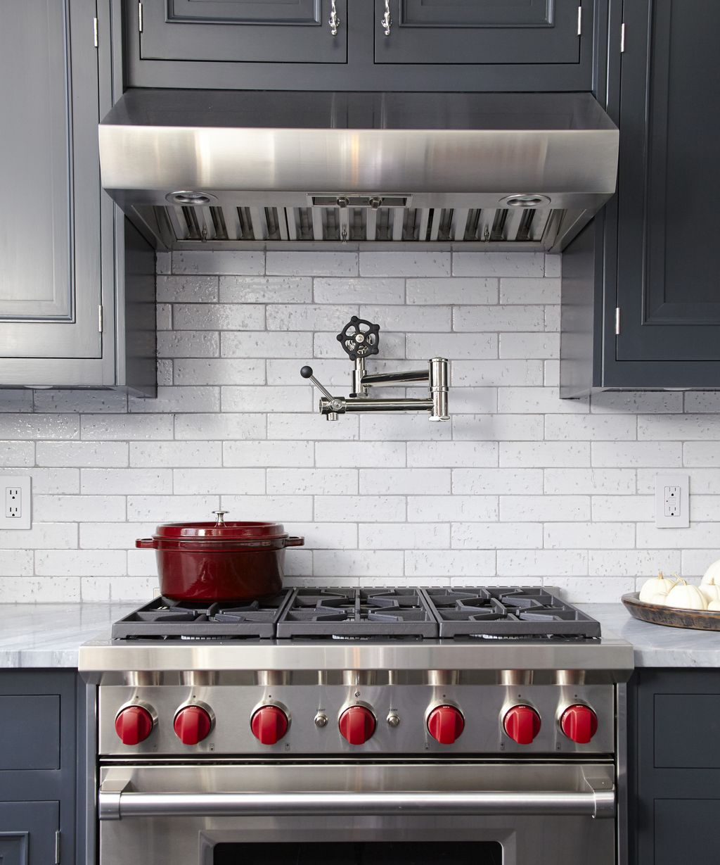 Pot Fillers Are Trending – Kitchen Design Experts Approve | Homes And ... in Small kitchen hacks using pot fillers to maximize counter space efficiency