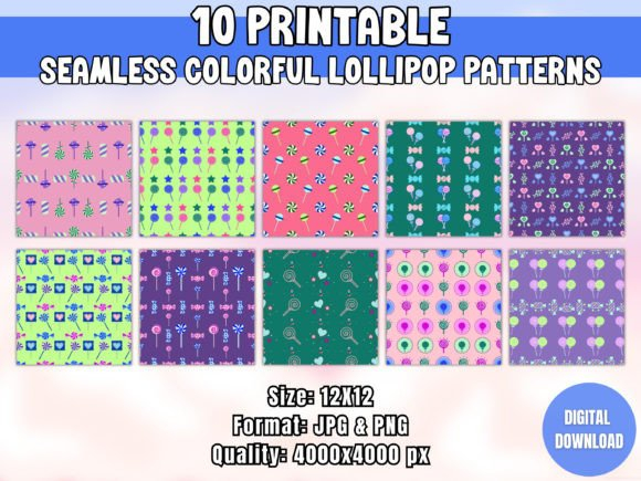 Seamless Colorful Lollipop Patterns Graphic By Sunshines And Rainbows ... in Beyond the Lollipop Pattern for Safer and More Connected Neighborhoods