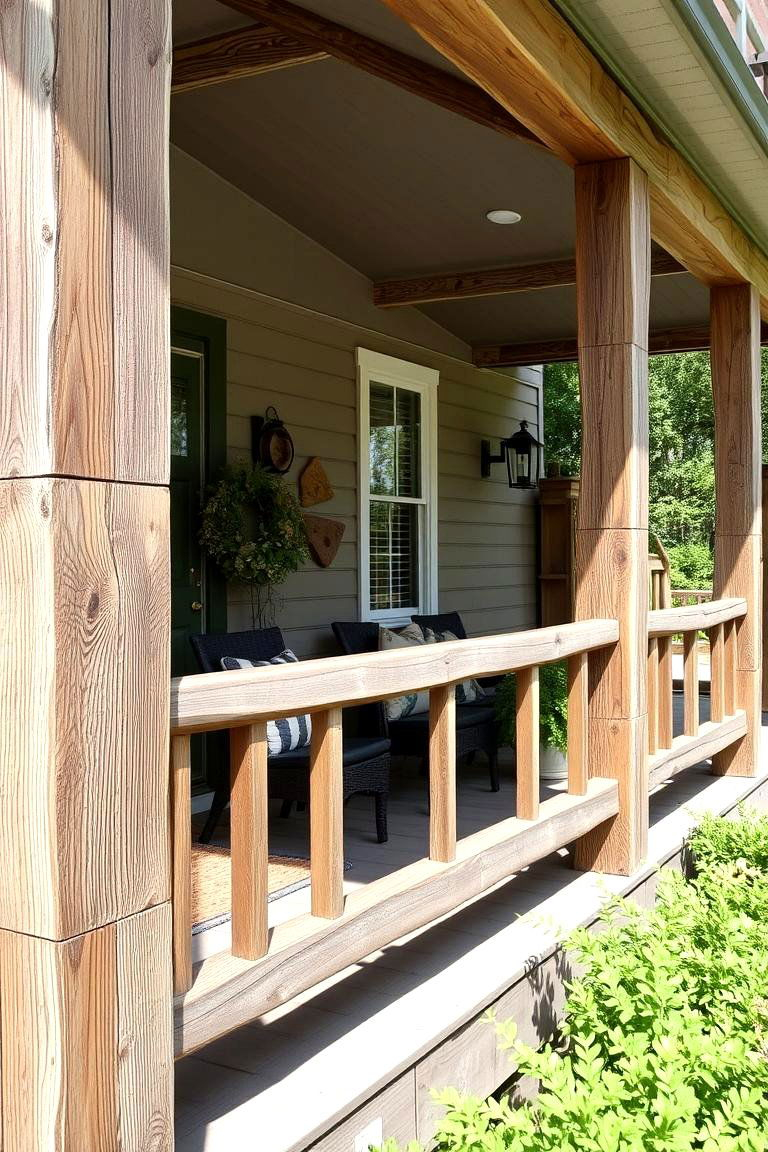 Timeless Rustic Porch Railings: Elevate Your Porch With Craftsmanship ... regarding Blending Vintage Charm with Modern Durability for Timeless Porch Appeal