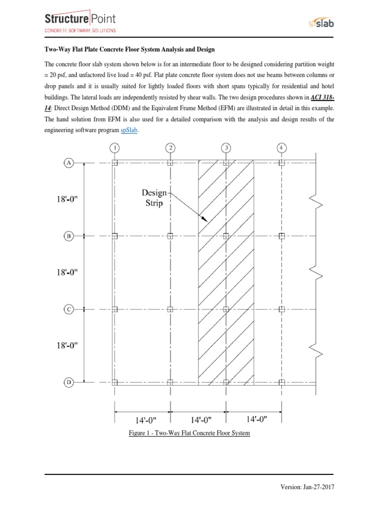 Two Way Flat Plate Reinforced Concrete Slab Floor System Design ... for A Practical Guide to Choosing Between Flat Plate and Beam Slab Mats