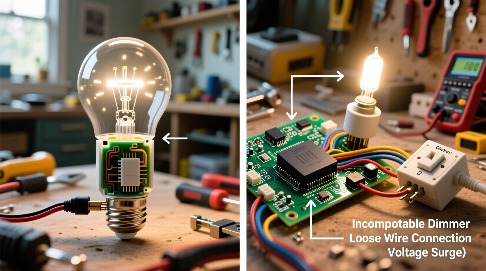 Why Do Led Bulbs Flicker And How To Stop It Without Calling An Electrician regarding Light Bulb Type