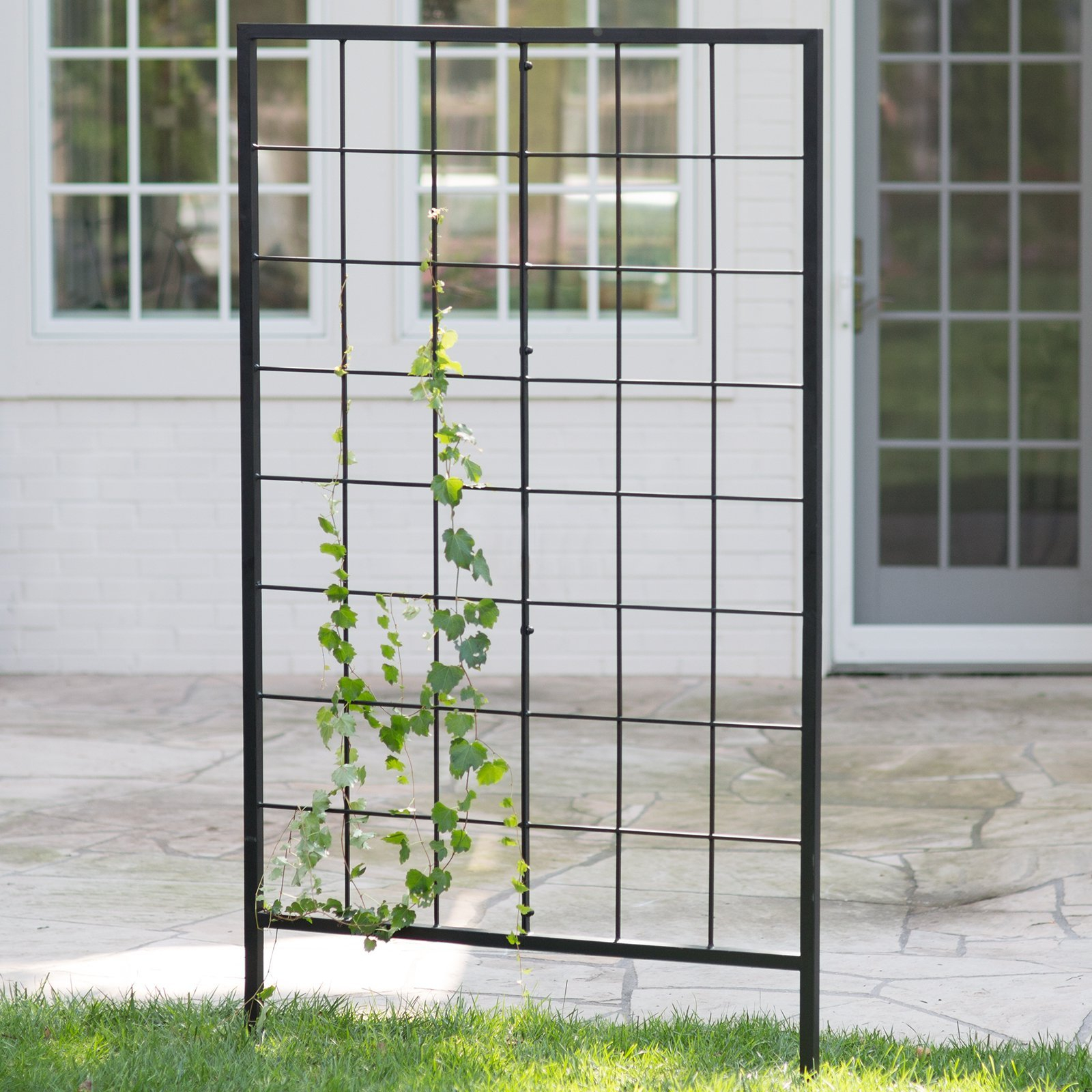 Wood Steel Trellis in Outdoor Trellis Design