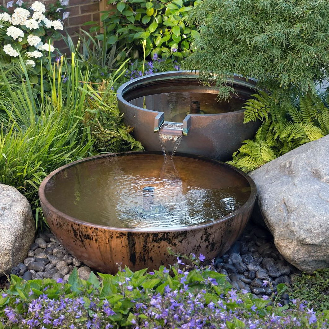 10 Beautiful Home Garden Water Feature Design Ideas - Home Gardening Online intended for Outdoor River Design