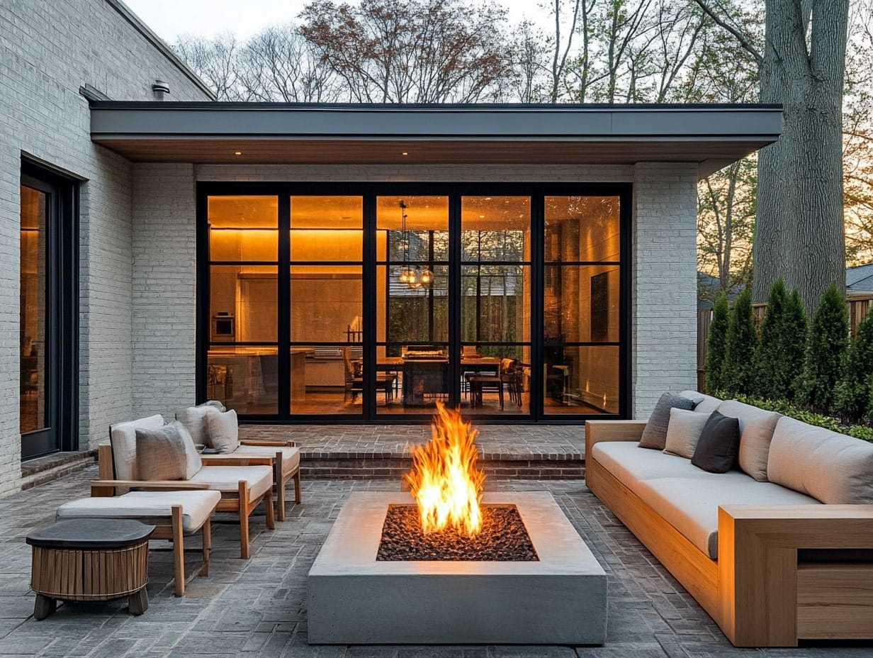 Creating a Cozy Outdoor Living Room With Fire Pits and Pergolas