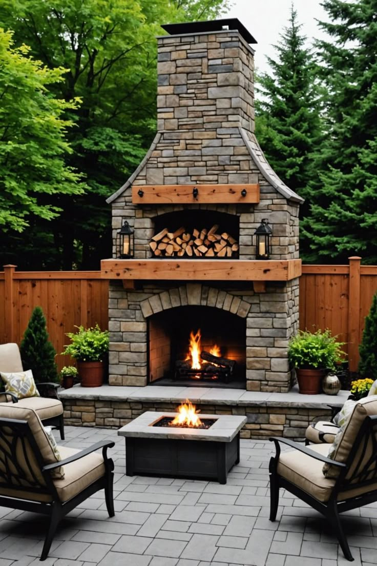 20 Warm And Inviting Outdoor Fireplace Ideas To Transform Your Backyard ... inside How to Design an Outdoor Fireplace That Extends Your Patio Season Well Into Winter