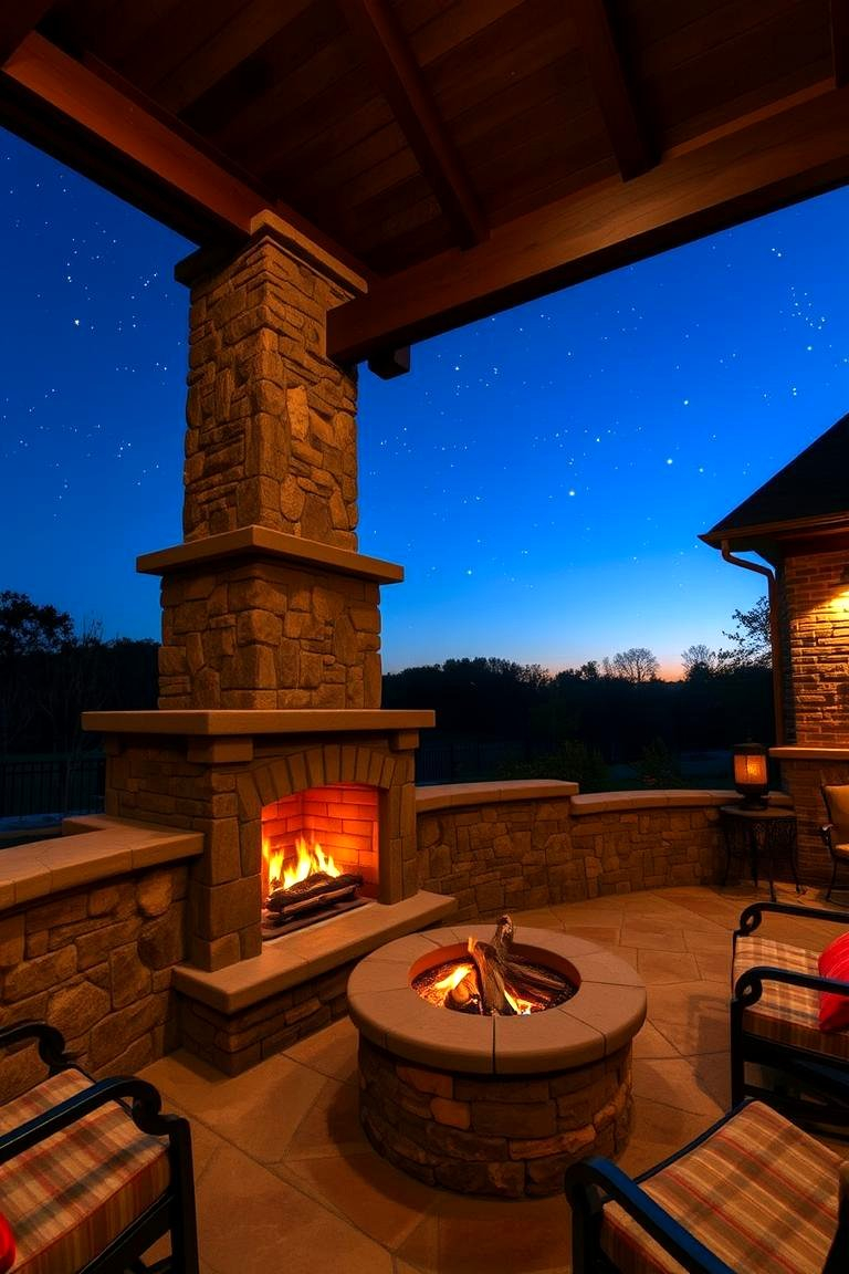 21 Outdoor Decor Ideas To Refresh Your Patio Or Garden with Outdoor Fireplace Design