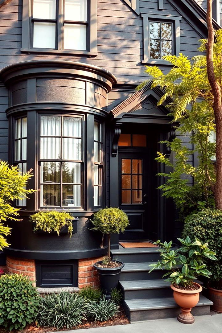 22 Dark Brown House With Black Trim Exterior Ideas - Lost At E Minor with regard to Driveway Design