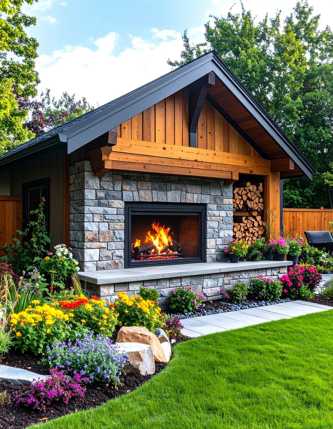 How to Design an Outdoor Fireplace That Extends Your Patio Season Well Into Winter