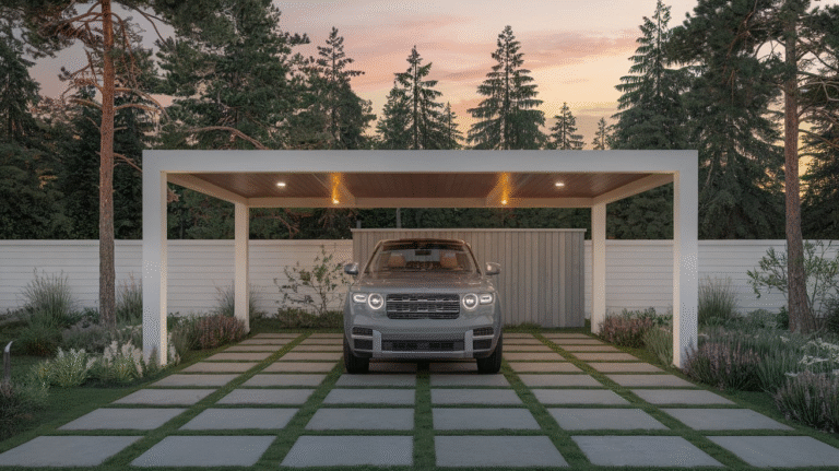 27 Outdoor Living Space Ideas: Transform Your Backyard Into A Personal ... intended for Outdoor Carport Design