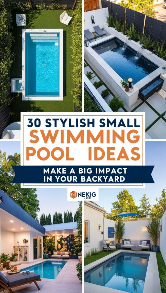 30 Stylish Small Swimming Pool Ideas: Make A Big Impact In Your ... inside Small Yard Big Impact with Smart Pool Layouts That Maximize Every Square Foot
